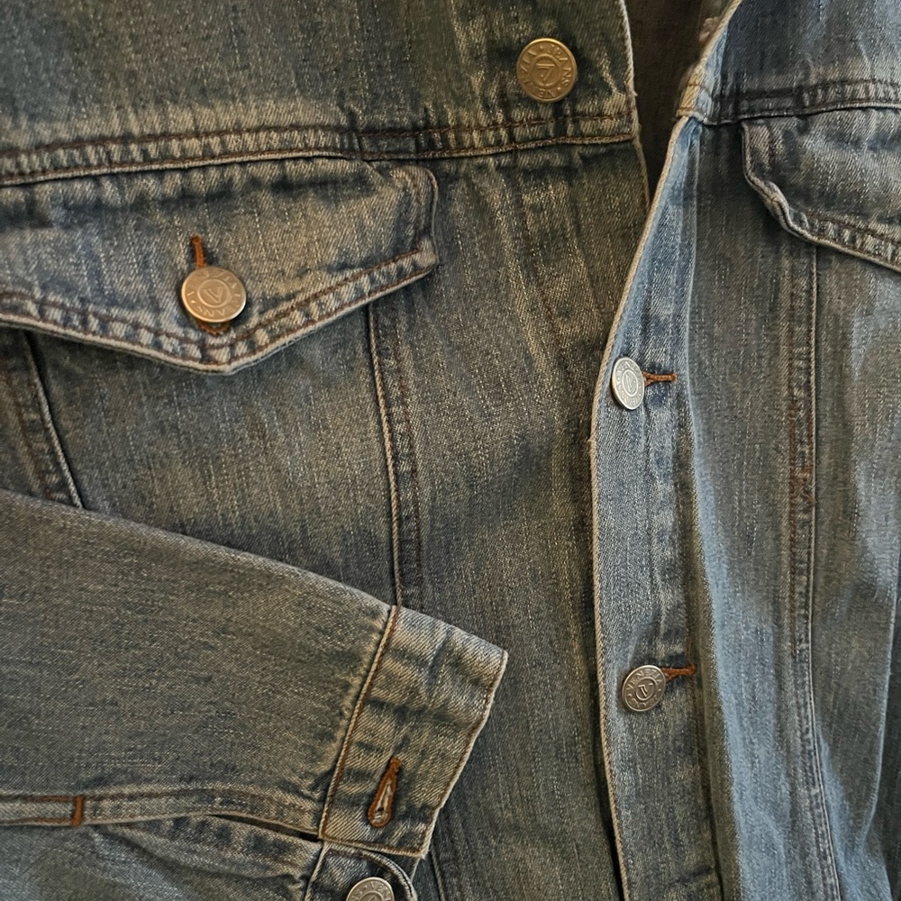 Classic 80’s Venezia Chambray Vintage Blue Denim Jacket - Picture 3 of 8